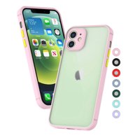 iPhone 12 Pro 2020 Case, Cute Case for Apple iPhone 12 Pro 6.1" 2020, Njjex [Military Grade Drop Tested] Translucent Hard Matte Case Soft TPU Bumper Slim Phone Case -Pink