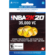 NBA 2K20 35,000 VC, 2K Games, Playstation [Digital Download]