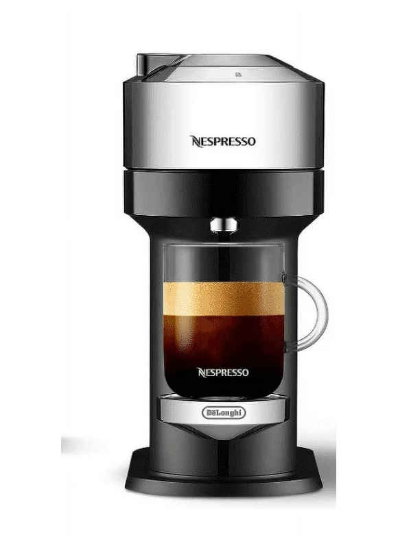 Open Box Nepresso Vertuo Next Deluxe Coffee & Espresso Maker CHROME ENV120C