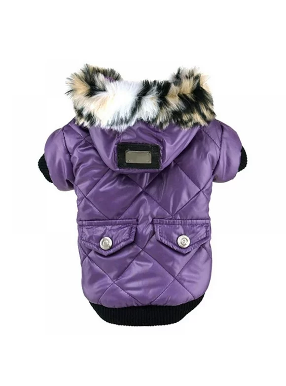 Winter Pet Dog Clothes Super Warm Soft Fur Hood Jacket for Small Dog Coat Thicker Cotton Hoodies for Chihuahua