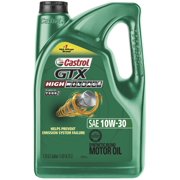 (3 Pack) Castrol GTX High Mileage 10W-30 Synthetic Blend Motor Oil, 5 QT