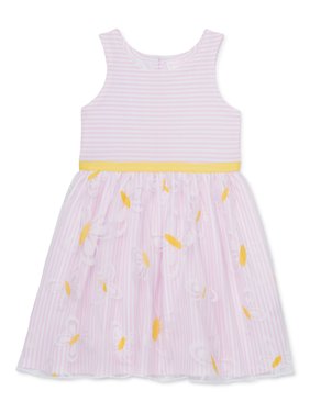 Youngland Toddler Girls Sleeveless Butterfly Dress (2T-4T)