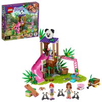 LEGO Friends Panda Jungle Tree House 41422 Set; Tree House Playset Features 3 Panda Toys (265 Pieces)