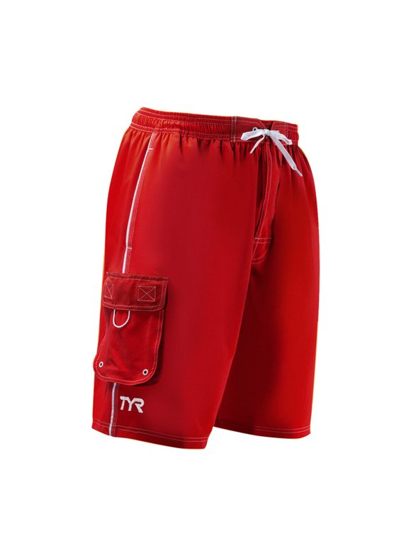 Tyr Solid Challenger Swim Short Boys (Red, Medium(8/10))