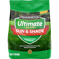 Pennington Ultimate Plus Grass Seed and Fertilizer Sun and Shade Southern Mix; 3 lb.