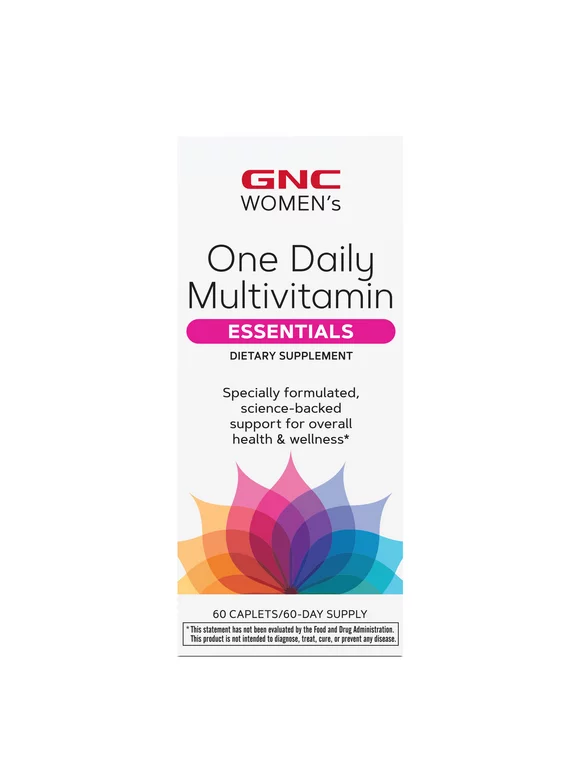 GNC Women's Essentials One Daily Multivitamin, 60 Tablets, Vitamin and Mineral Support