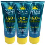 Ocean Potion SPF 50 Scent of Sunshine Sunscreen Lotion, 3.4 Ounce (Pack of 3)