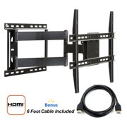 Atlantic Full Motion Articulating TV Wall Mount with HDMI Cable for 37"-84" TVs