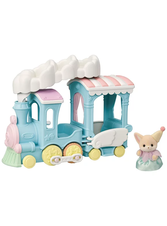 Calico Critters Floating Cloud Rainbow Train, Toy Train Vehicle for Dolls with Figure Included