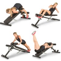 FITNESS REALITY X-Class Light Commercial Multi-Workout Adjustable Sit Up Hyper Back Extension Decline Ab Bench