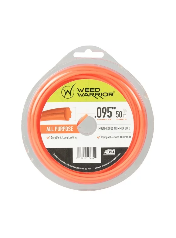 Weed Warrior .095 in. x 50 ft. All-Purpose Nylon Trimmer Line
