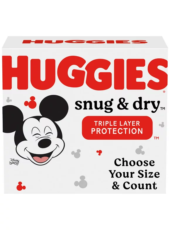 Huggies Snug & Dry Baby Diapers, Size 4, 76 Ct (Select for More Options)