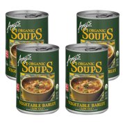 (4 Pack) Amy's Organic Low Fat Vegetable Barley Soup, 14.1 oz