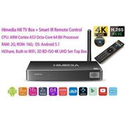 Luckymall Newest HIMEDIA H8 Octa Core Chips 64Bit Android TV Box, 2GB RAM 16GB ROM HiShare Builtin WiFi Home TV Network Player,