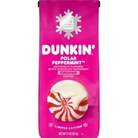 Dunkin' Polar Peppermint Flavored Ground Coffee, Limited Edition Holiday Coffee, 11 Ounces