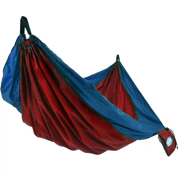Equip Two Person Travel/Tree Hammock - Solid - Blue Band/Red Body Size 124" L x 77" W x 0.1" H