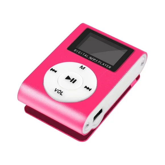 Quinlirra Portable MP3 Player, 1PC USB LCD Screen MP3 Support Sports Music Player