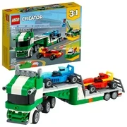LEGO Creator 3in1 Race Car Transporter 31113; For Kids Who Love Creative Building (328 Pieces)
