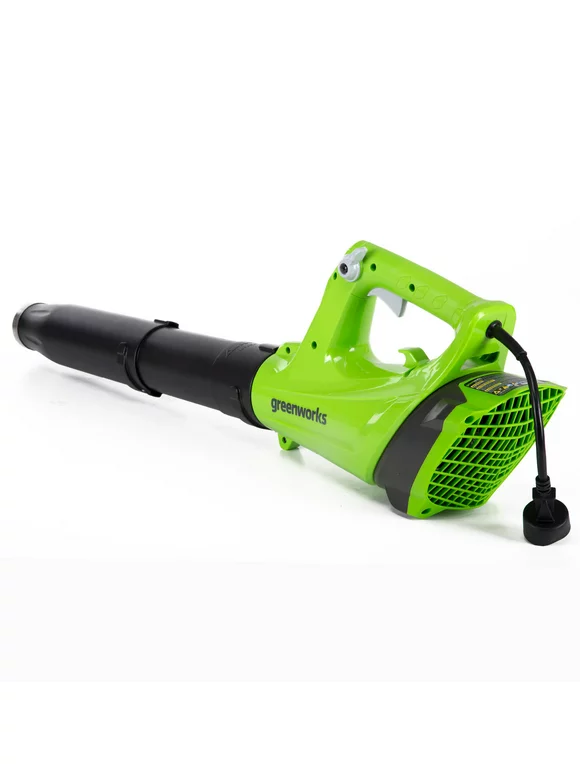 Greenworks 9 Amp 530 CFM Corded Electric Axial Leaf Blower, 2400902
