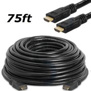 CableVantage HDMI Cable Cord For TV HDTV Xbox Xbox 360 Xbox One PS3 PS4 HD Wii U LCD Plasma Blu-ray DVD Player 3FT 6FT 10FT 15FT 25FT 30FT 50FT 75FT 100FT BLACK