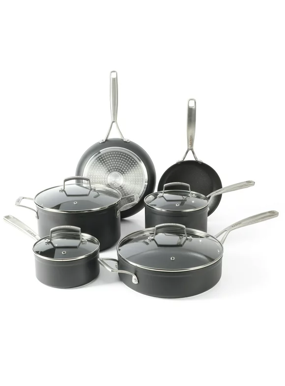 Babish 10-Piece ActivBond Nonstick Hard Anodized Cookware Set