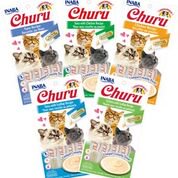 (5 Pack) Inaba Churu Grain-Free Cat Treat, Puree Variety Pack, 20 Tubes