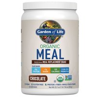 Garden of Life Organic Meal Replacement Shake Powder, Chocolate, 20g Protein, 1.4lb, 23.1oz