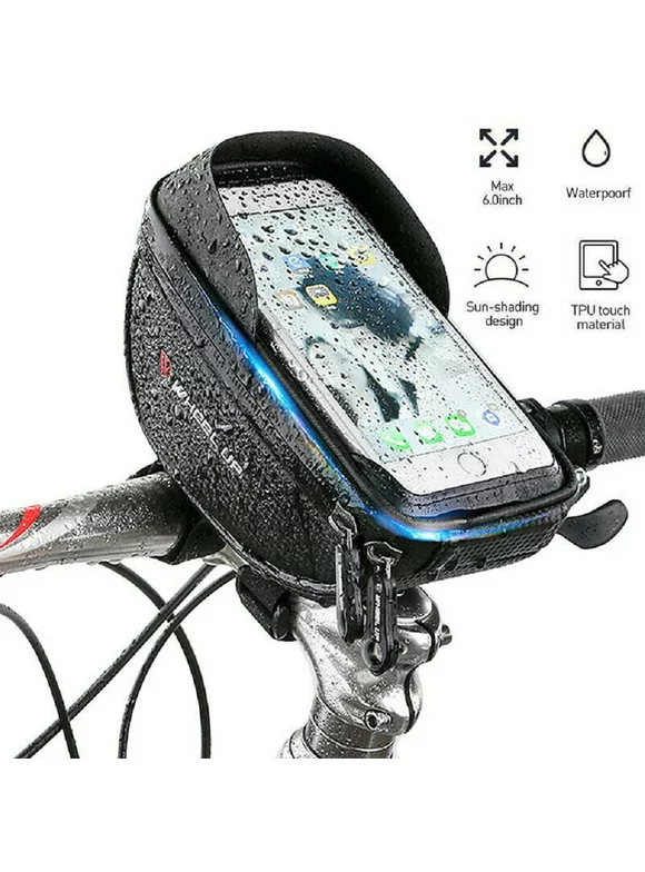 Cooligg Motorcycle Bicycle Cell Phone/GPS Holder Case Bag Mount for Handlebar Waterproof