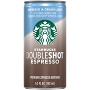 (12 Cans) Starbucks Doubleshot Espresso & Cream Light, 6.5 fl oz
