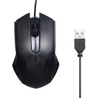 3-Button USB Optical Wired Mouse with 1.1M Cord Compatible with Windows 7/8/10/XP MacOS