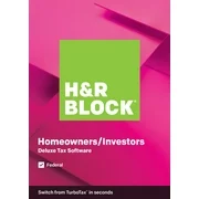 Refurbished H&R Block Tax Software Deluxe 2019 (PC)