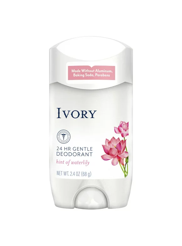 Ivory Women's Gentle Deodorant, Hint of Waterlily, 2.4oz