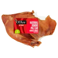 Ol' Roy Natural Jumbo Pig Ear Chew for Dogs