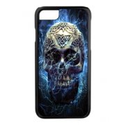 Blazing Blue Skull Design Black Rubber Case for the Apple iPhone 6 Plus / iPhone 6s Plus - Apple iPhone 6 Plus Accessories -iPhone 6s Plus Accessories