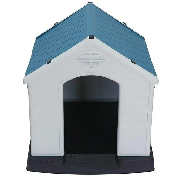 ZENSTYLE Dog House Comfortable Cool Shelter Plastic Design For Small to Medium Sized Indoor Outdoor Water Resistant