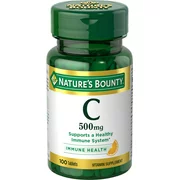 Nature's Bounty Pure Vitamin C 500 mg, 100 Tablets