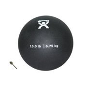 Fabrication Enterprises 10-3175 Cando PT Soft Medicine Ball, 15 lbs Rebounder Ball, Black