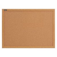 Quartet Cork Bulletin Board, 36" x 24", Oak Finish Frame (85223B)