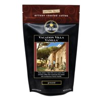 Boca Java Roast to Order Decaf Vacation Villa Vanilla Flavored Ground Coffee, 8 oz Bag
