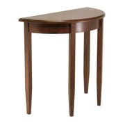 Winsome Wood Concord Half Moon Console Table, Walnut Finish