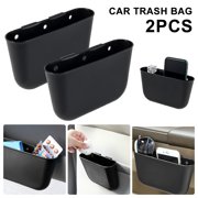 HOTBEST 2PCS Car Hanging Trash Can Sundries Storage Box Lightweight Easy Hang Space-saving Car Garbage Bag for Vehicles Accessories Remain Stable Keep Clean