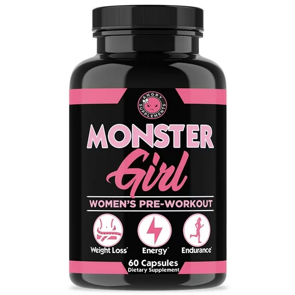 Angry Supplements Monster Girl Women's Pre-Workout Energy Booster