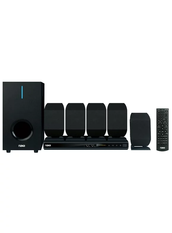 Naxa Electronics ND-864 5.1 Channel High-Powered Home Theater DVD & Karaoke Speaker System