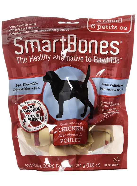 SmartBones Chicken Bones for Dogs, Small 6 Pk