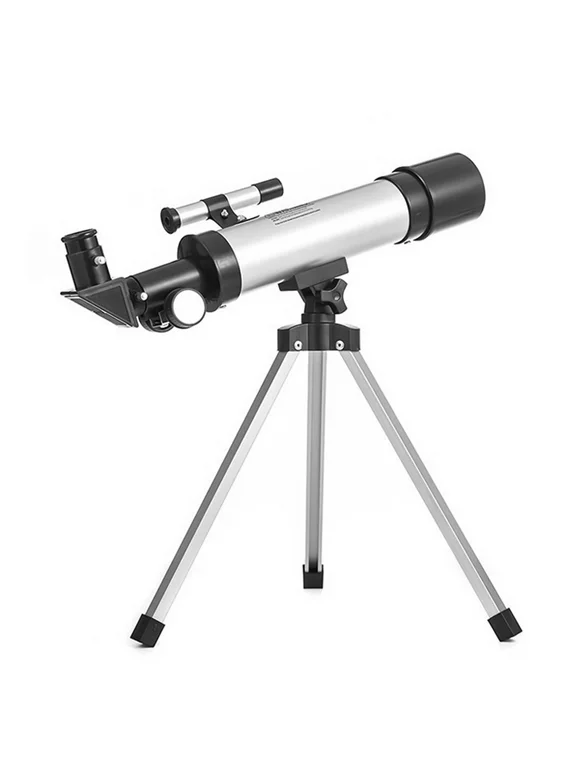 Astronomical Telescope Compact Portable Telescope of 90X Magnification with Finder Scope Adjustable Tripod for Kids Beginners