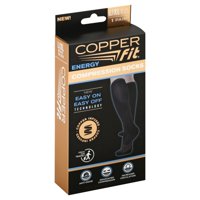 Copper Fit Unisex-Adult's 2.0 Easy-Off Knee High, Black, Size Large / X-Large