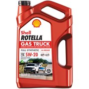 Shell Rotella Gas Truck Full Synthetic Motor Oil 5W-20, 5 Quart