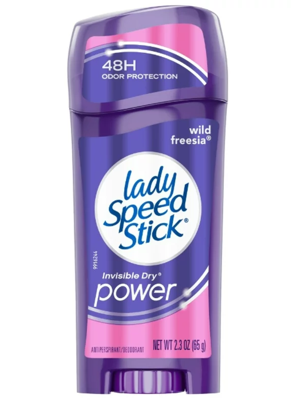 Lady Speed Stick Antiperspirant Deodorant, Invisible Dry, Wild Freesia 2.30 oz (Pack of 2)