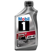 (6 Pack) Mobil 1 10W-40 Full Synthetic Motorcycle Oil, 1 qt.