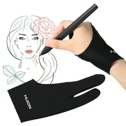 Huion GL200 Two-Finger Free Size Drawing Glove Artist Tablet Painting Glove for Right & Left Hand Compatible with
